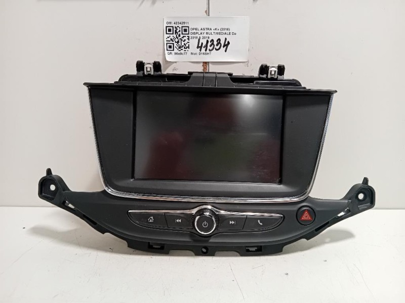 Display Multimediale 42342511 Opel Astra K 2016