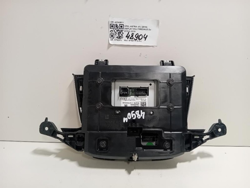 Display Multimediale 42342511 Opel Astra K 2016