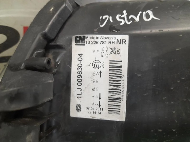 Proiettore ANT DX 13226781 Opel Insignia A 2009