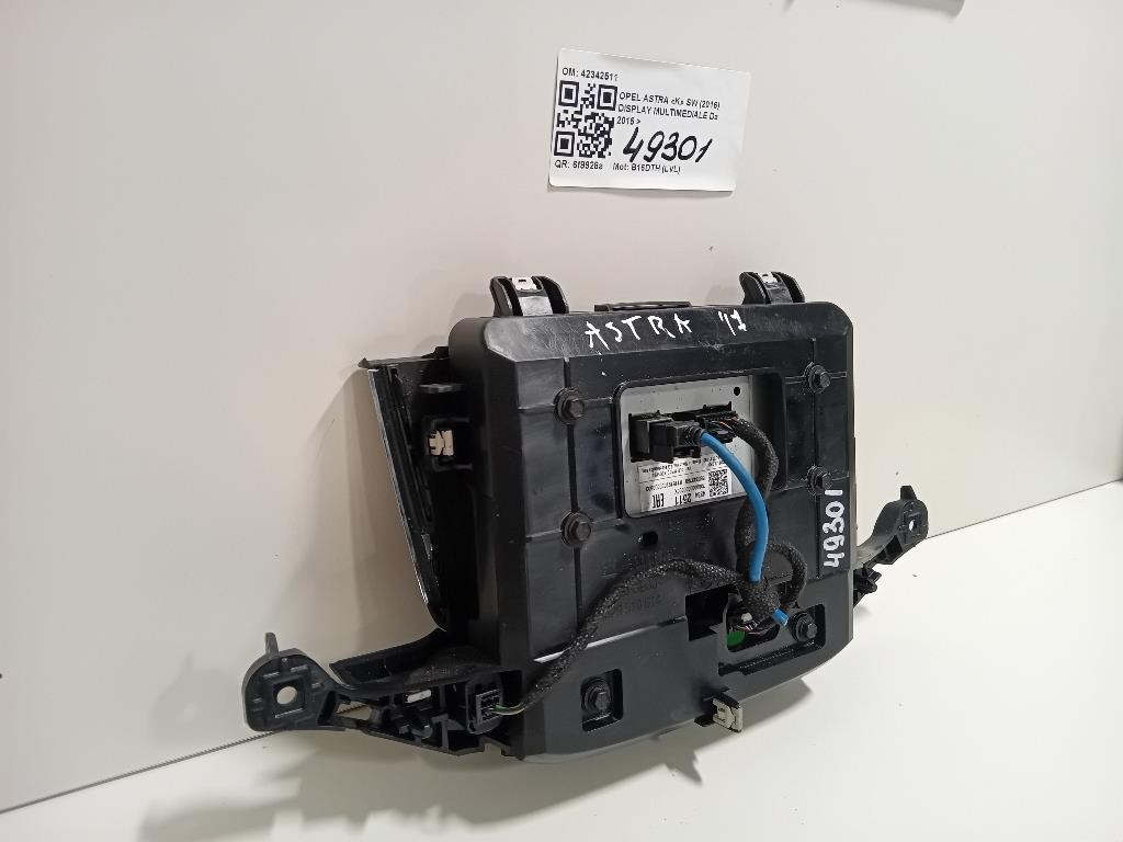 Display Multimediale 42342511 Opel Astra K SW 2016