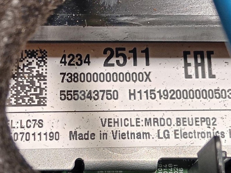 Display Multimediale 42342511 Opel Astra K SW 2016