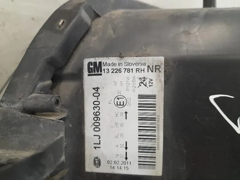 Proiettore ANT DX 13226781 Opel Insignia A 2009