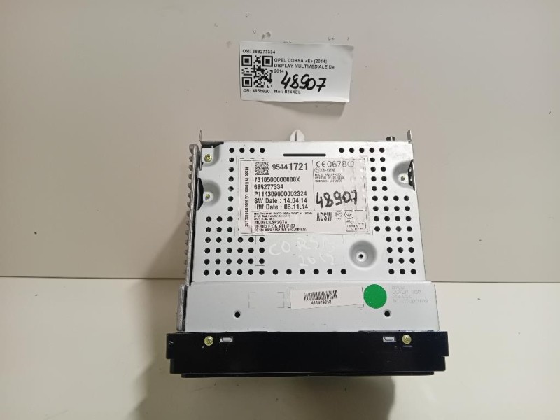Display Multimediale 688277334 Opel Corsa E 2014