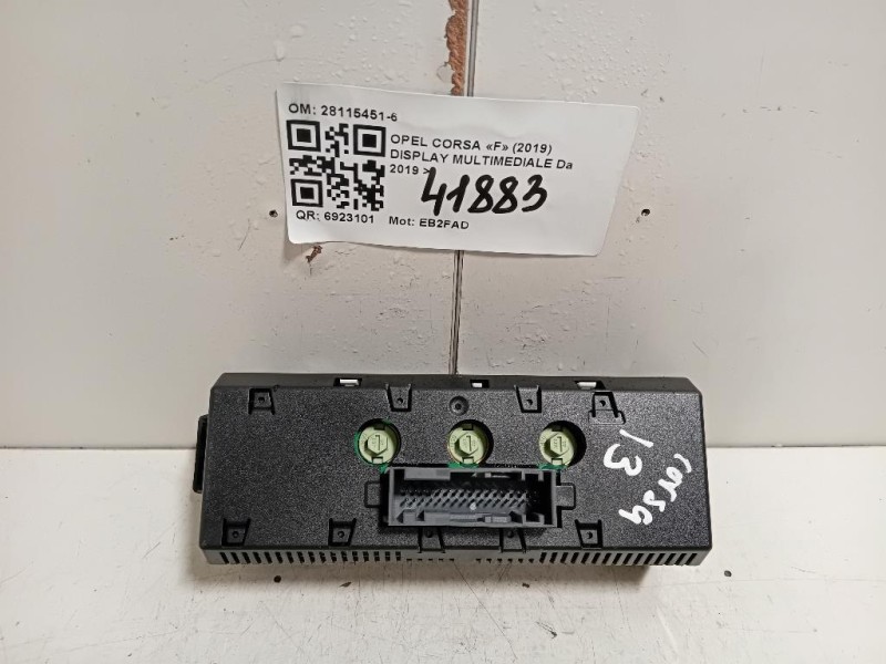 Display Multimediale 28115451-6 Opel Corsa F 2019