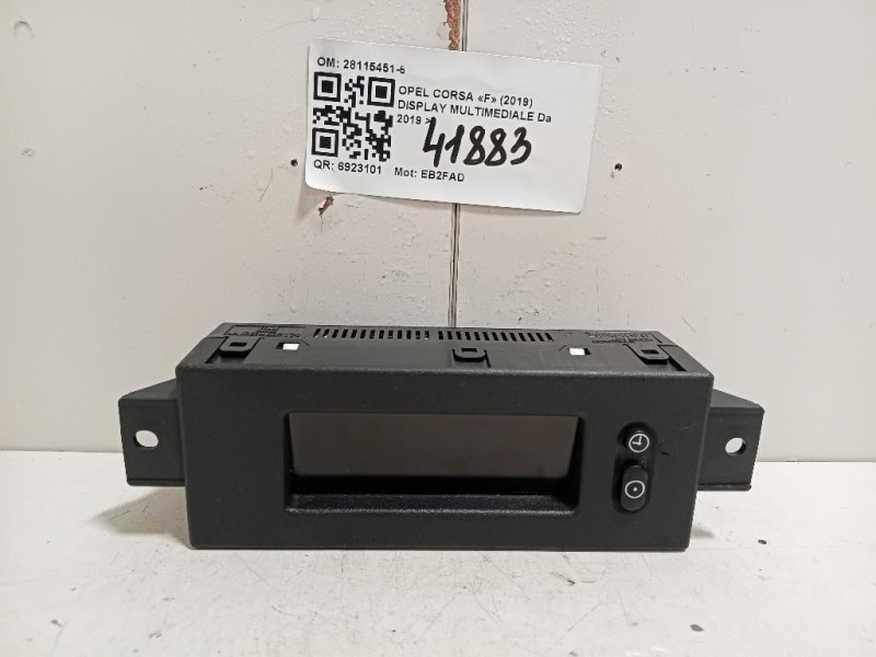 Display Multimediale 28115451-6 Opel Corsa F 2019