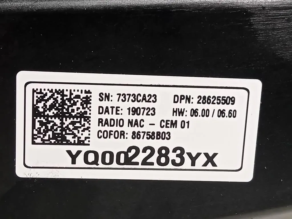 Display Multimediale 86758B03 Opel Crossland X 2017