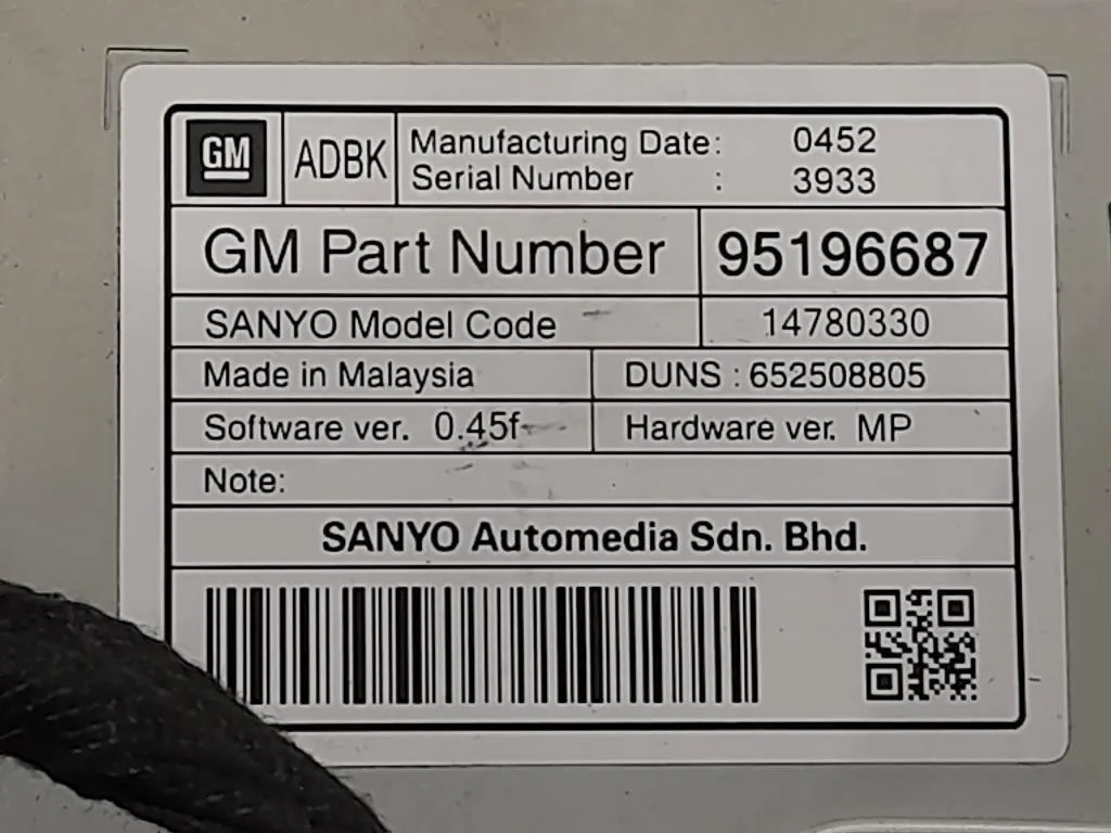 Display Multimediale 95196687 Opel Insignia A 2009