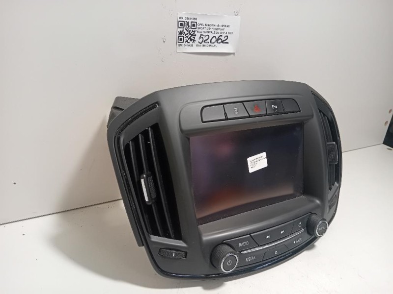 Display Multimediale 26681355 Opel Insignia B Grand Sport 2017