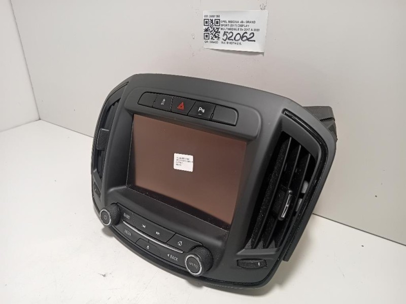 Display Multimediale 26681355 Opel Insignia B Grand Sport 2017