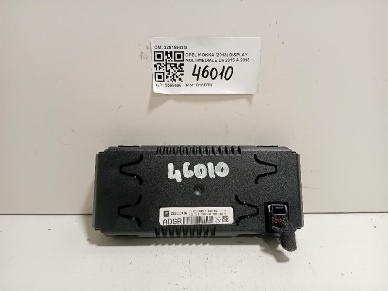 Display Multimediale 22915943G Opel Mokka 2013