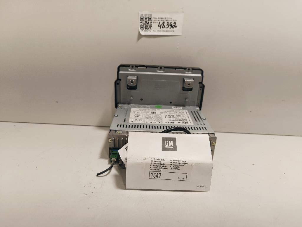 Display Multimediale 42518025 Opel Mokka B 2020