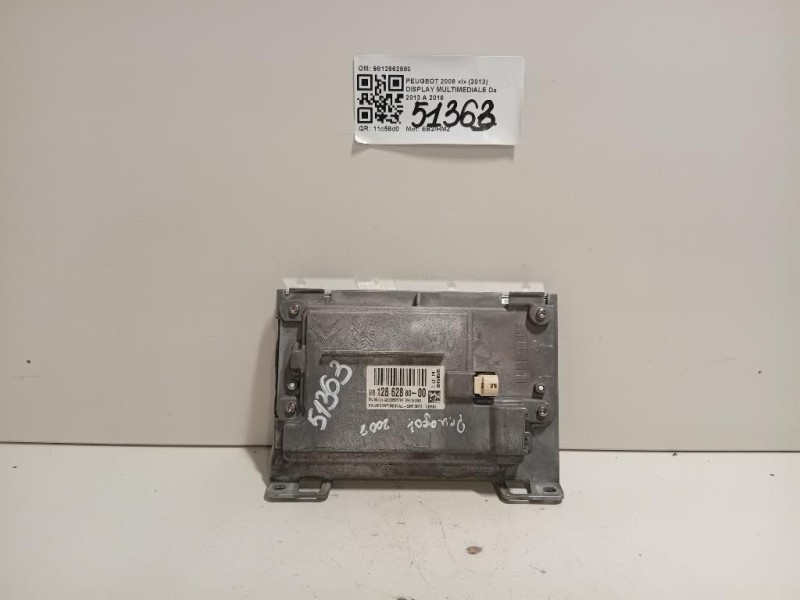 Display Multimediale 9812862880 Peugeot 2008 I 2013