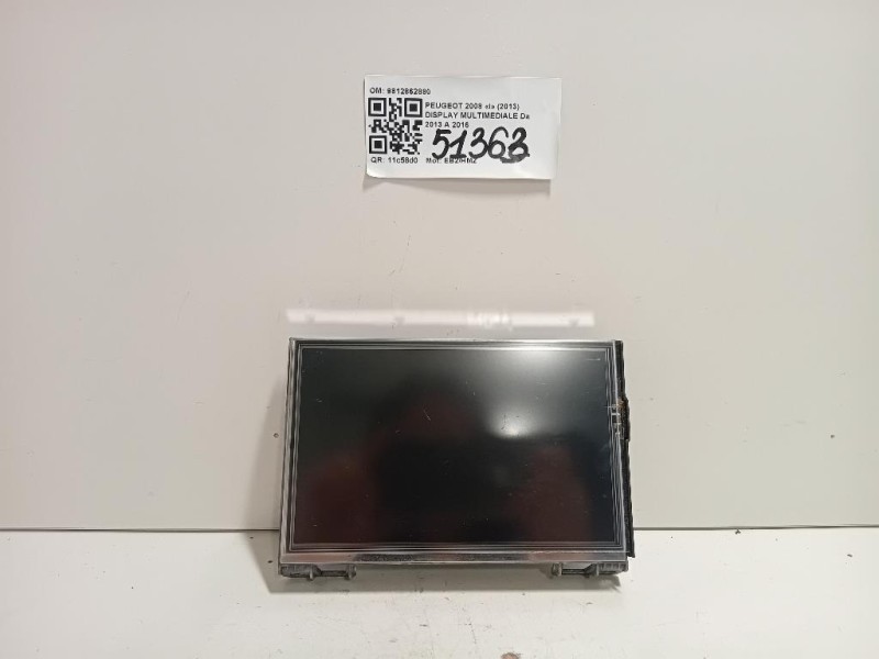 Display Multimediale 9812862880 Peugeot 2008 I 2013