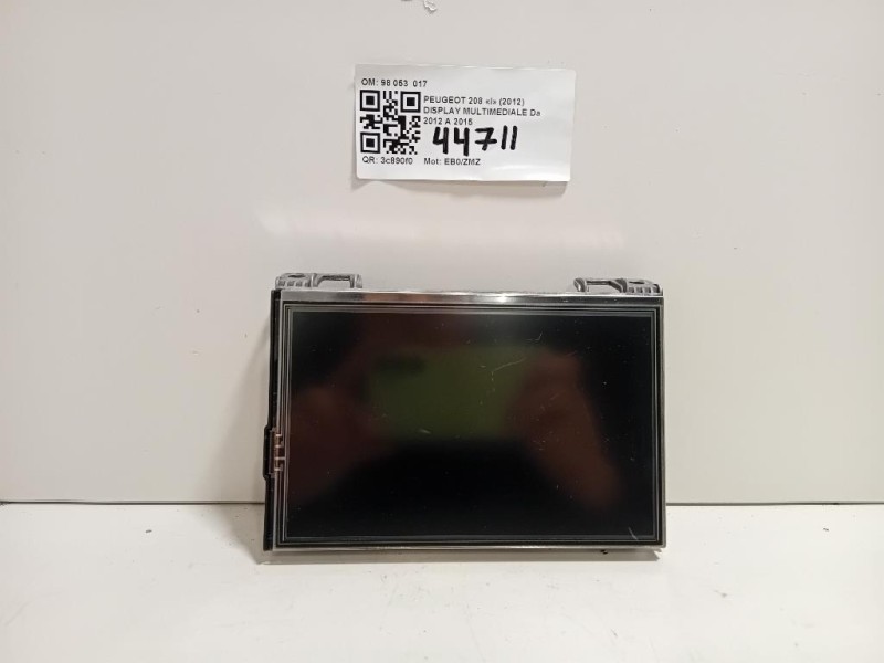 Display Multimediale 98 053 017 Peugeot 208 I 2012