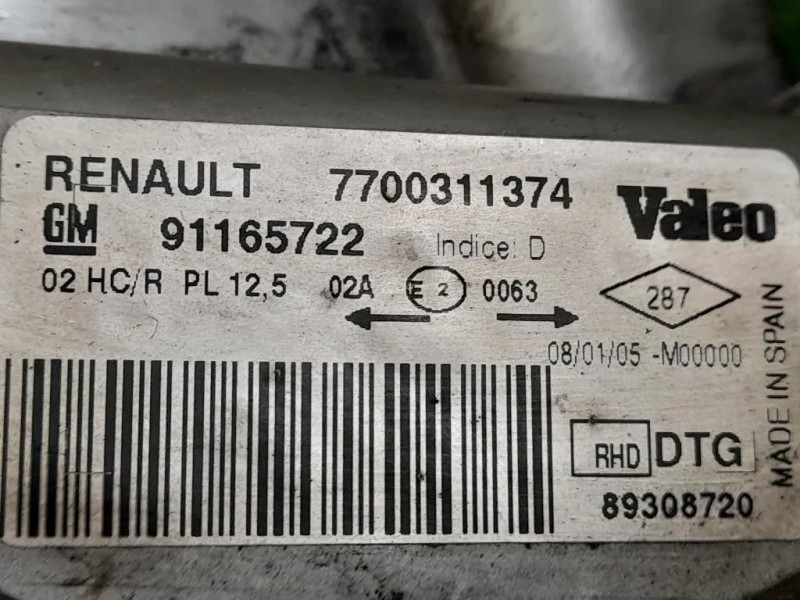 Proiettore ANT DX 7700311374 Opel Vivaro A 2001