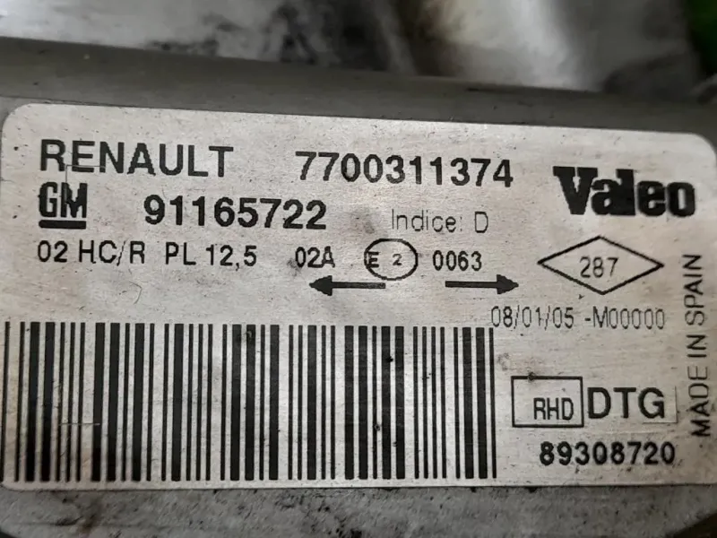 Proiettore ANT DX 7700311374 Opel Vivaro A 2001