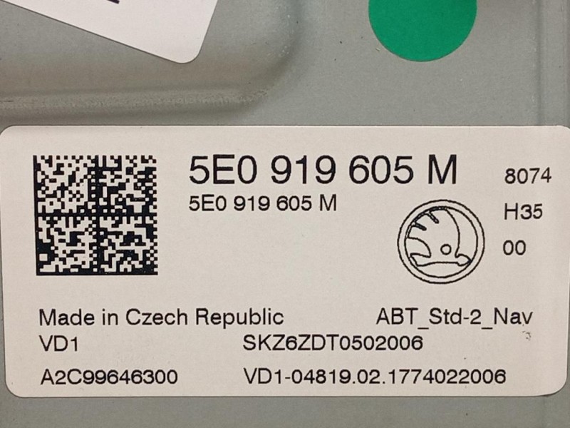 Display Multimediale 5E0 919 605 M Skoda Octavia 5E3 2017