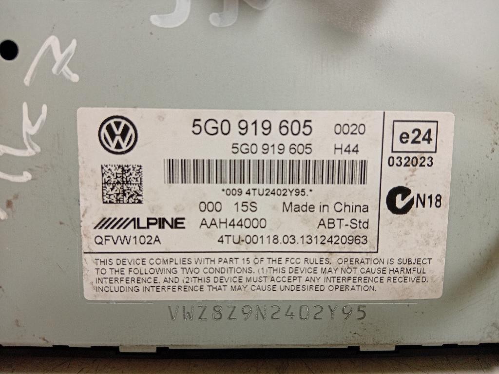 Display Multimediale 5G0 919 605 Volkswagen GOLF VII 2013