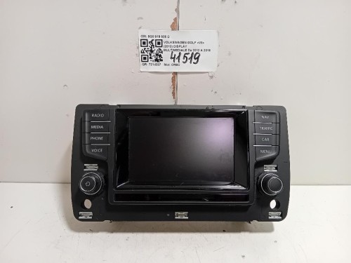 Display Multimediale 5G0 919 605 D Volkswagen GOLF VII 2013