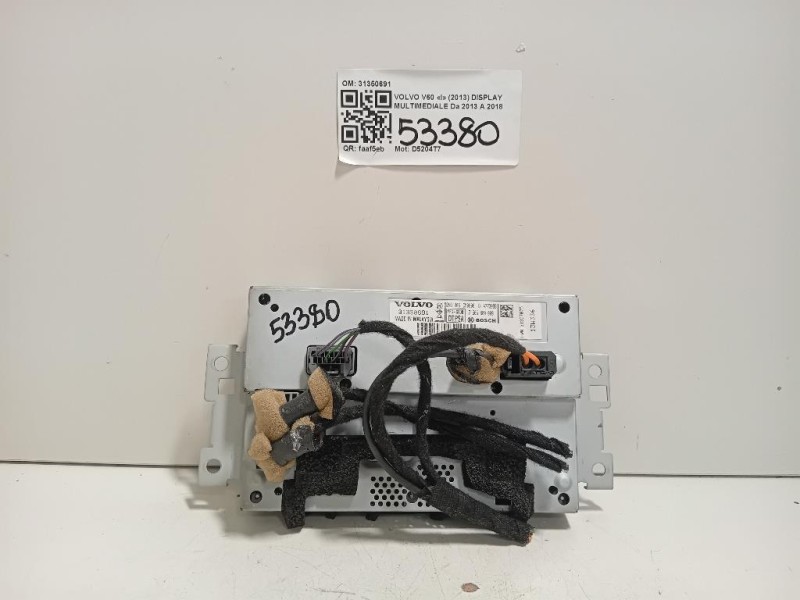 Display Multimediale 31350691 Volvo V60 I 2013
