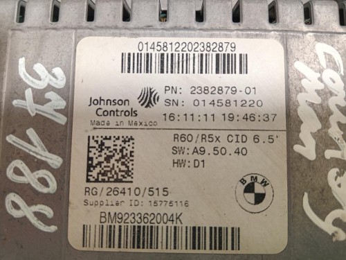 Display Quadro Strumenti 1962278 Mini Countryman Cooper R60 2010