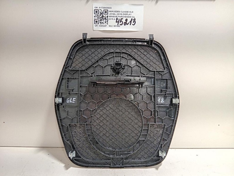 Display Sensori Parcheggio A1725420023 Mercedes Classe GLE W166 2015