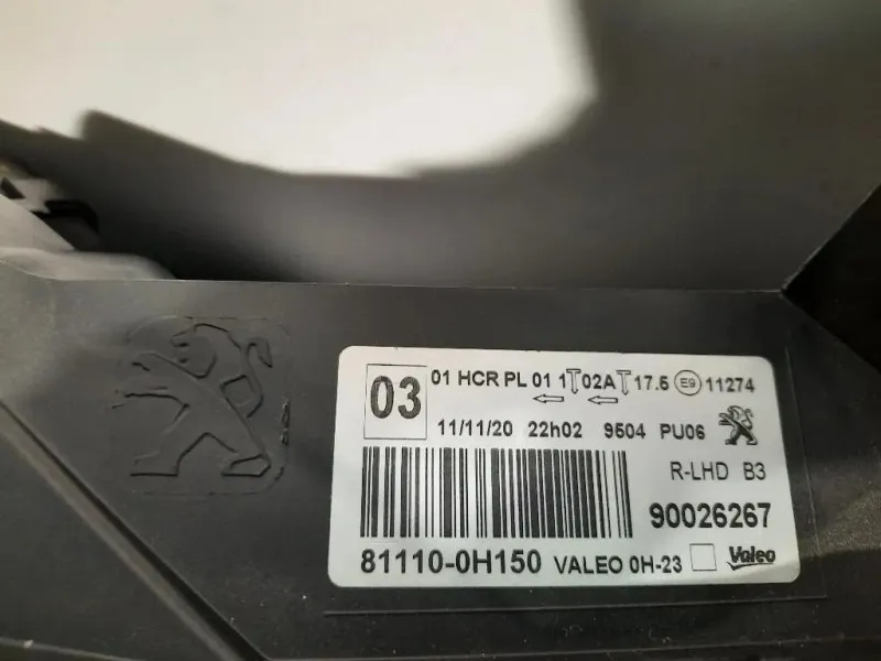 Proiettore ANT DX 81110-0H150 90026267 Peugeot 108 2014