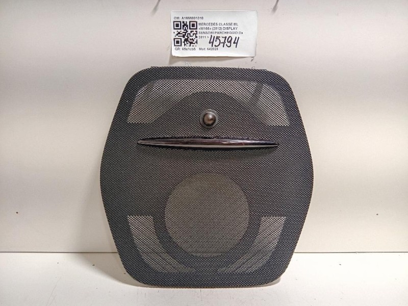 Display Sensori Parcheggio A1666801318 Mercedes Classe ML W166 2012