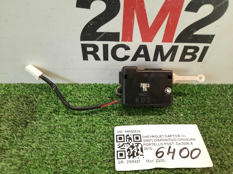 Dispositivo Chiusura Portello POST 96491181 SERVOMOTORE Chevrolet Captiva I 2007