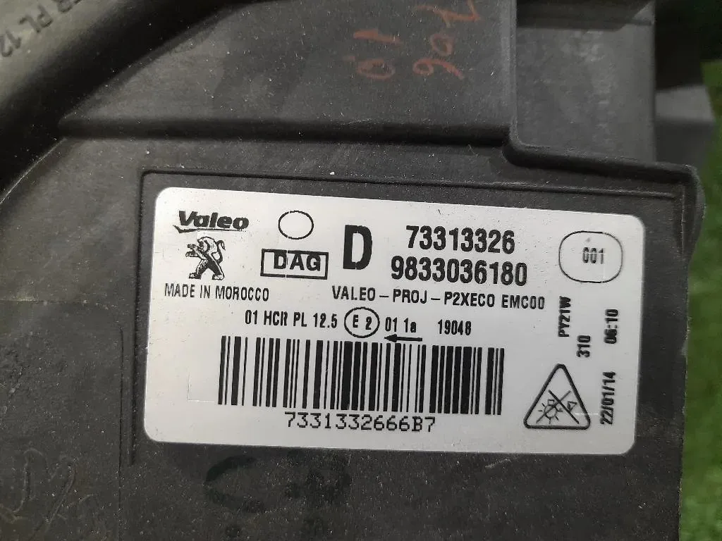 Proiettore ANT DX 9833036180 Peugeot 2008 II 2020