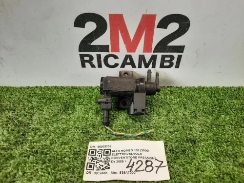 Elettrovalvola Convertitore Pressione 55203202 Alfa Romeo 159 2006
