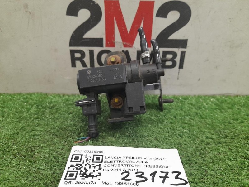 Elettrovalvola Convertitore Pressione 55228986 Lancia Ypsilon III 2011