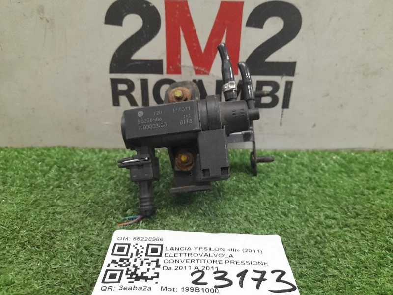 Elettrovalvola Convertitore Pressione 55228986 Lancia Ypsilon III 2011