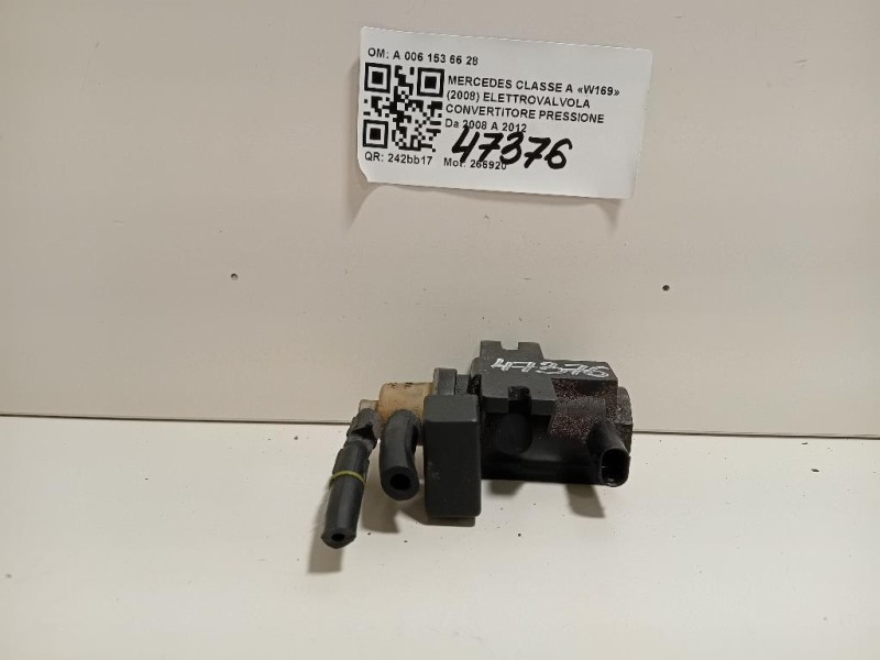 Elettrovalvola Convertitore Pressione A 006 153 66 28 Mercedes Classe A W169 2008