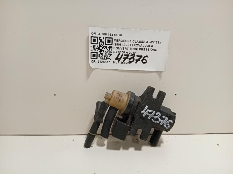 Elettrovalvola Convertitore Pressione A 006 153 66 28 Mercedes Classe A W169 2008