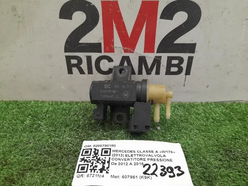 Elettrovalvola Convertitore Pressione 8200790180 Mercedes Classe A W176 2013