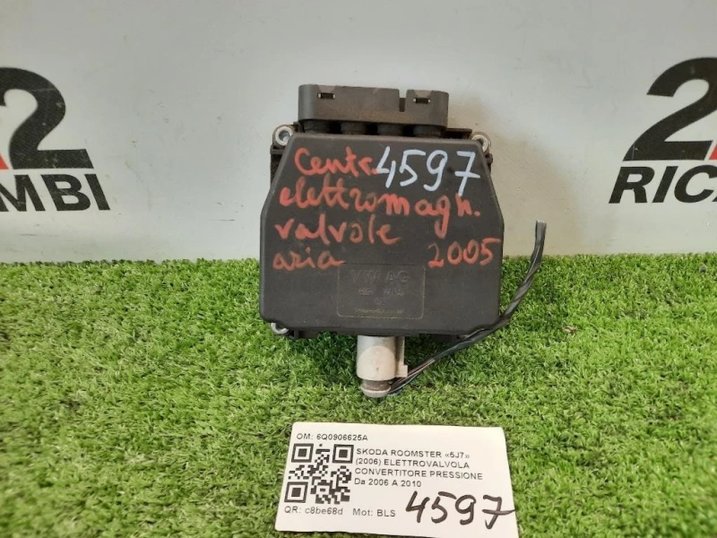 Elettrovalvola Convertitore Pressione 6Q0906625A Skoda Roomster 5J7 2006