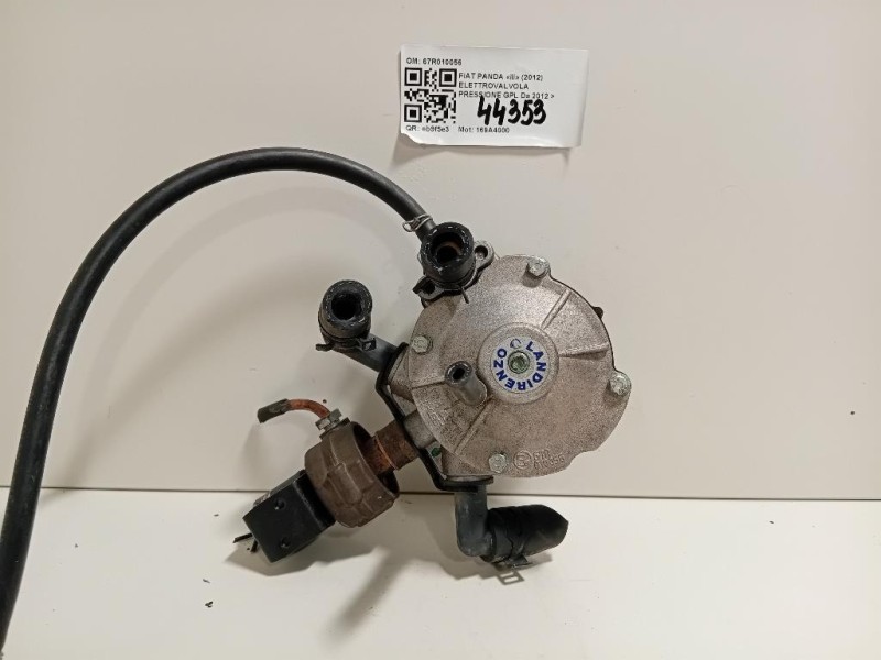 Elettrovalvola Pressione GPL 67R010056 Fiat Panda III 2012