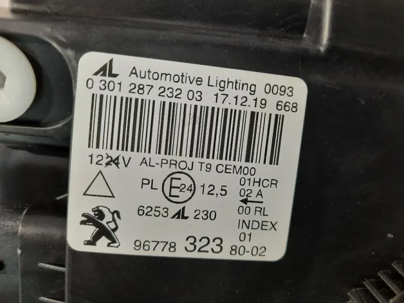 Proiettore ANT DX 9677832380 Peugeot 308 II 2017