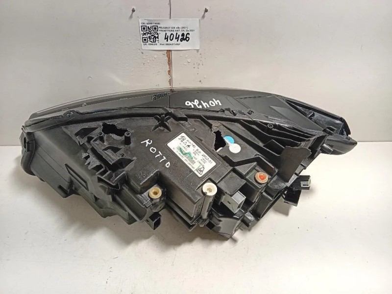 Proiettore ANT DX 9849114880 Peugeot 308 III 2021