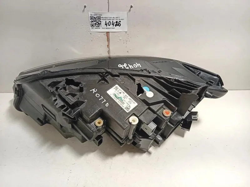 Proiettore ANT DX 9849114880 Peugeot 308 III 2021