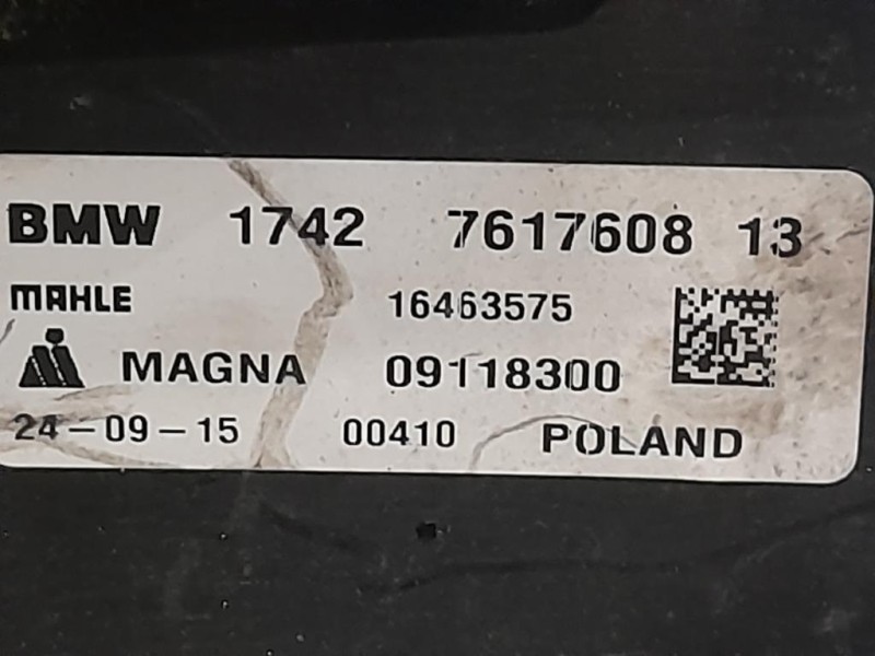 Elettroventola 7617608 13 Bmw X1 F48 2015