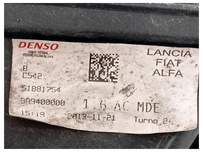 Elettroventola 51881754 Fiat 500L 2013