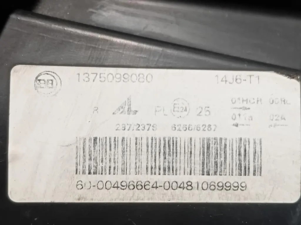 Proiettore ANT DX 1375099080 Peugeot Boxer III 2014