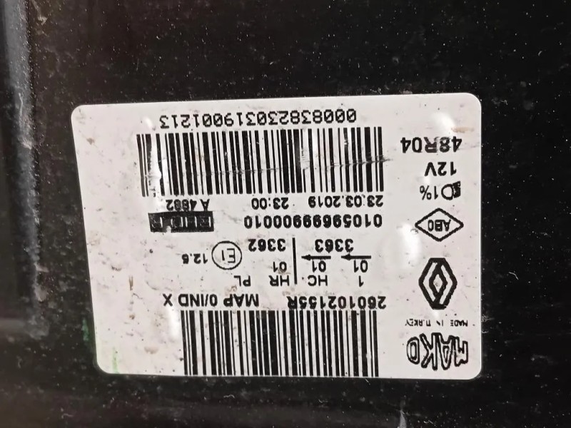 Proiettore ANT DX 260102155R Renault CLIO IV 2016