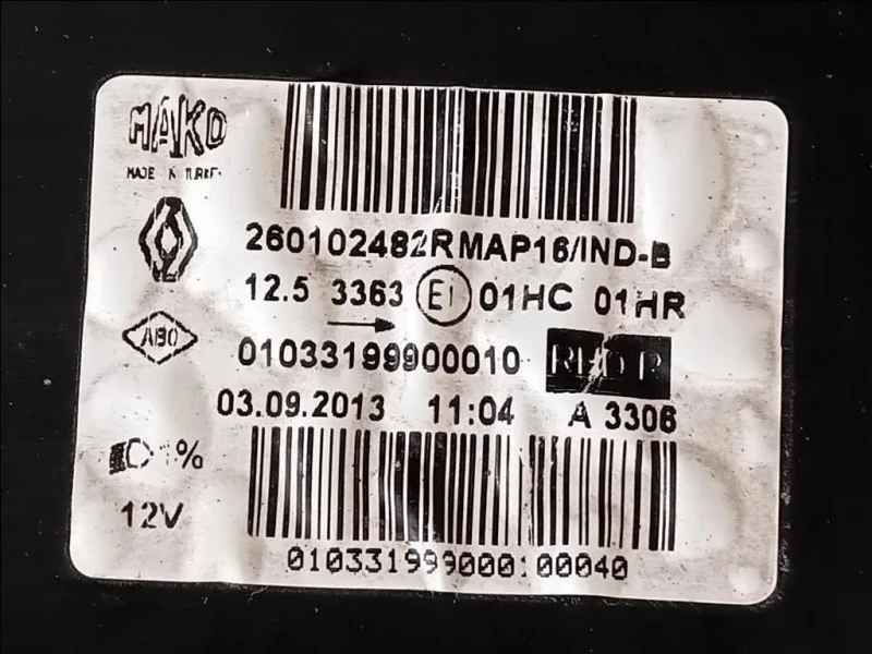 Proiettore ANT DX 260102482R Renault CLIO V 2019