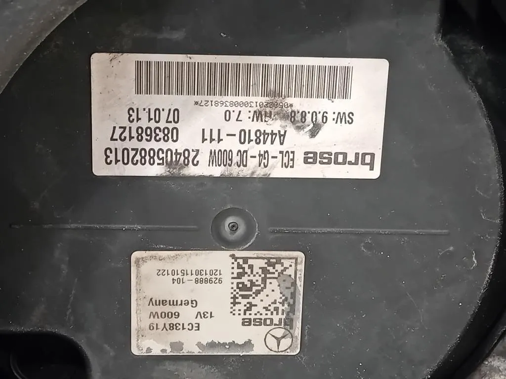 Elettroventola 28405882013 Mercedes Classe S W221 2006