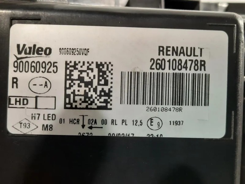 Proiettore ANT DX 90060925 Renault Mégane IV 2016