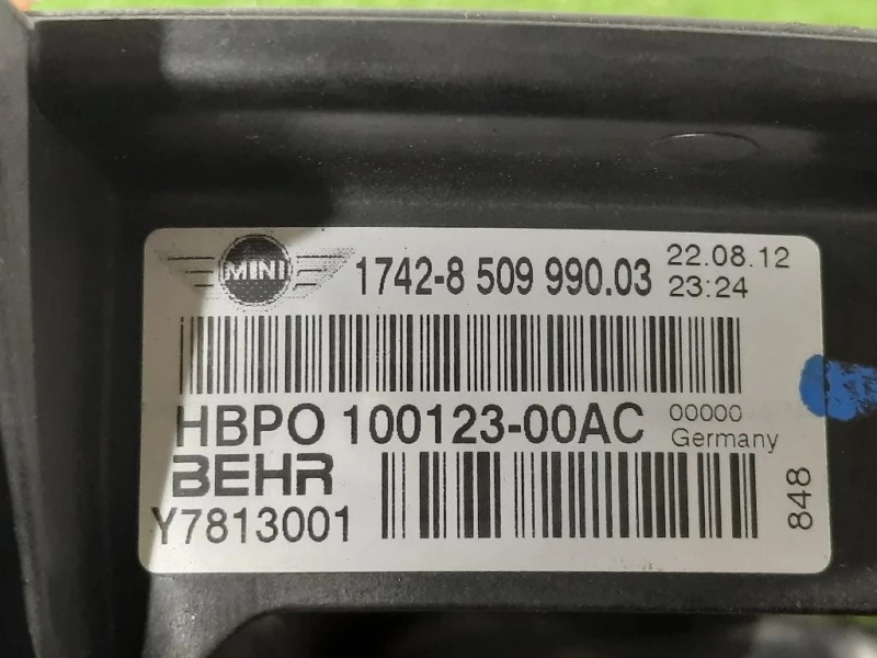 Elettroventola 1742-8509990-03 100123-00AC Mini Countryman Cooper R60 2010