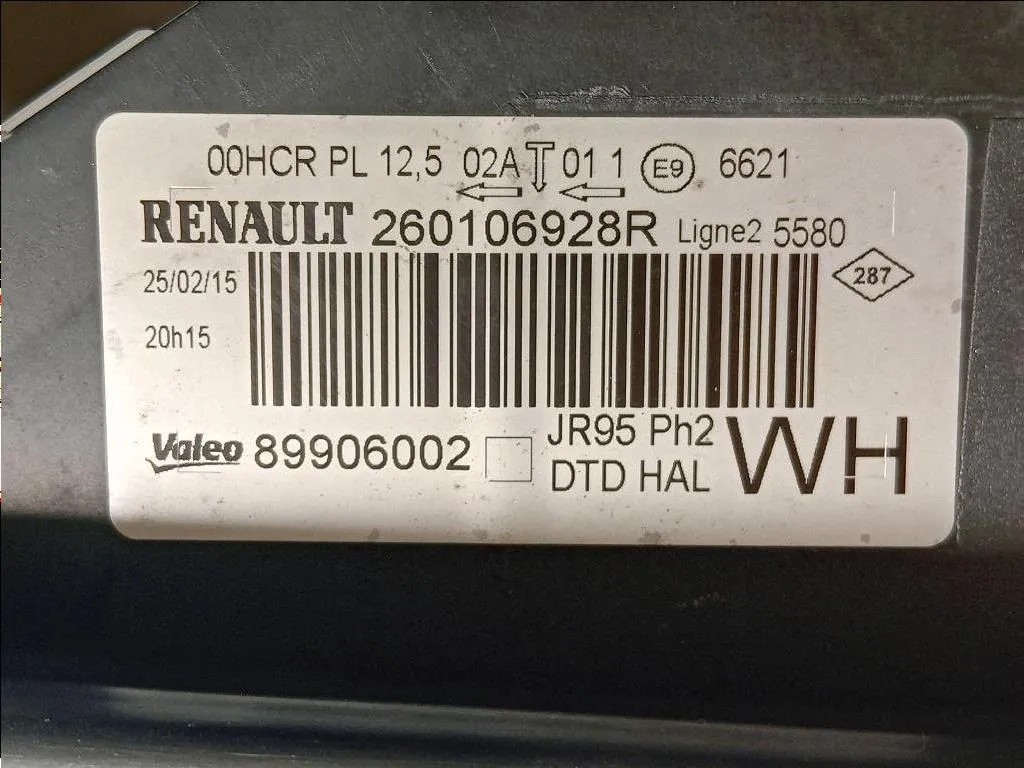 Proiettore ANT DX 260106928R Renault Scénic III X-mod 2012